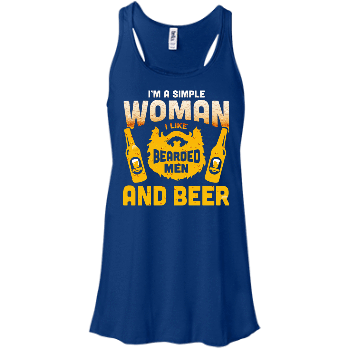 I'm A Simple Woman I Like Bearded Men And Beer T-Shirt & Hoodie | Teecentury.com