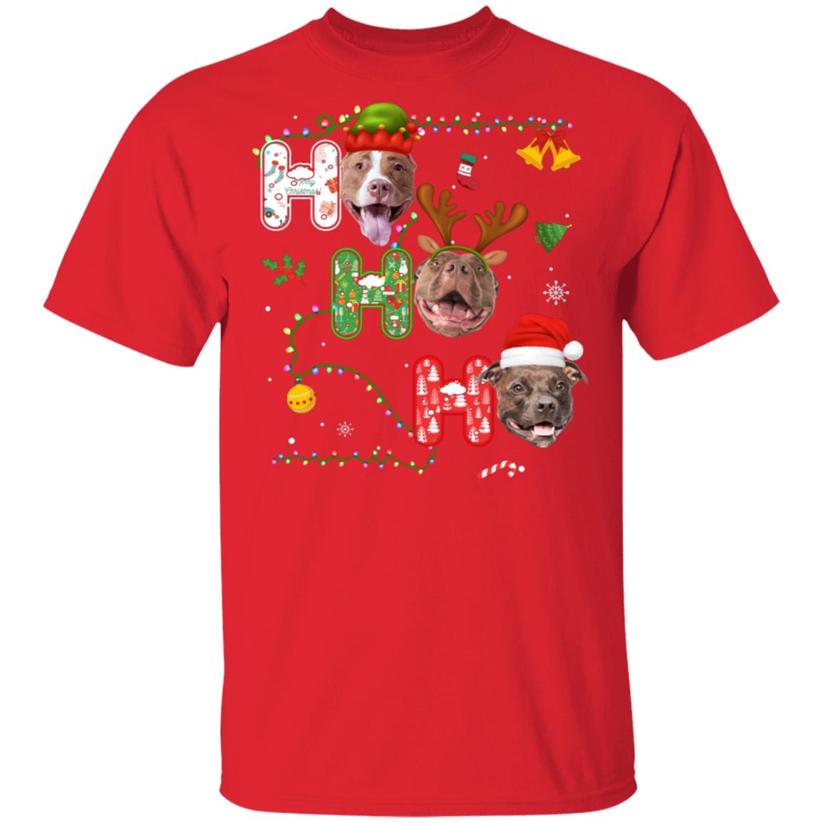 Christmas Ho Ho Ho Pit Bull Lover Funny Xmas Gift T-Shirt & Sweatshirt | Teecentury.com