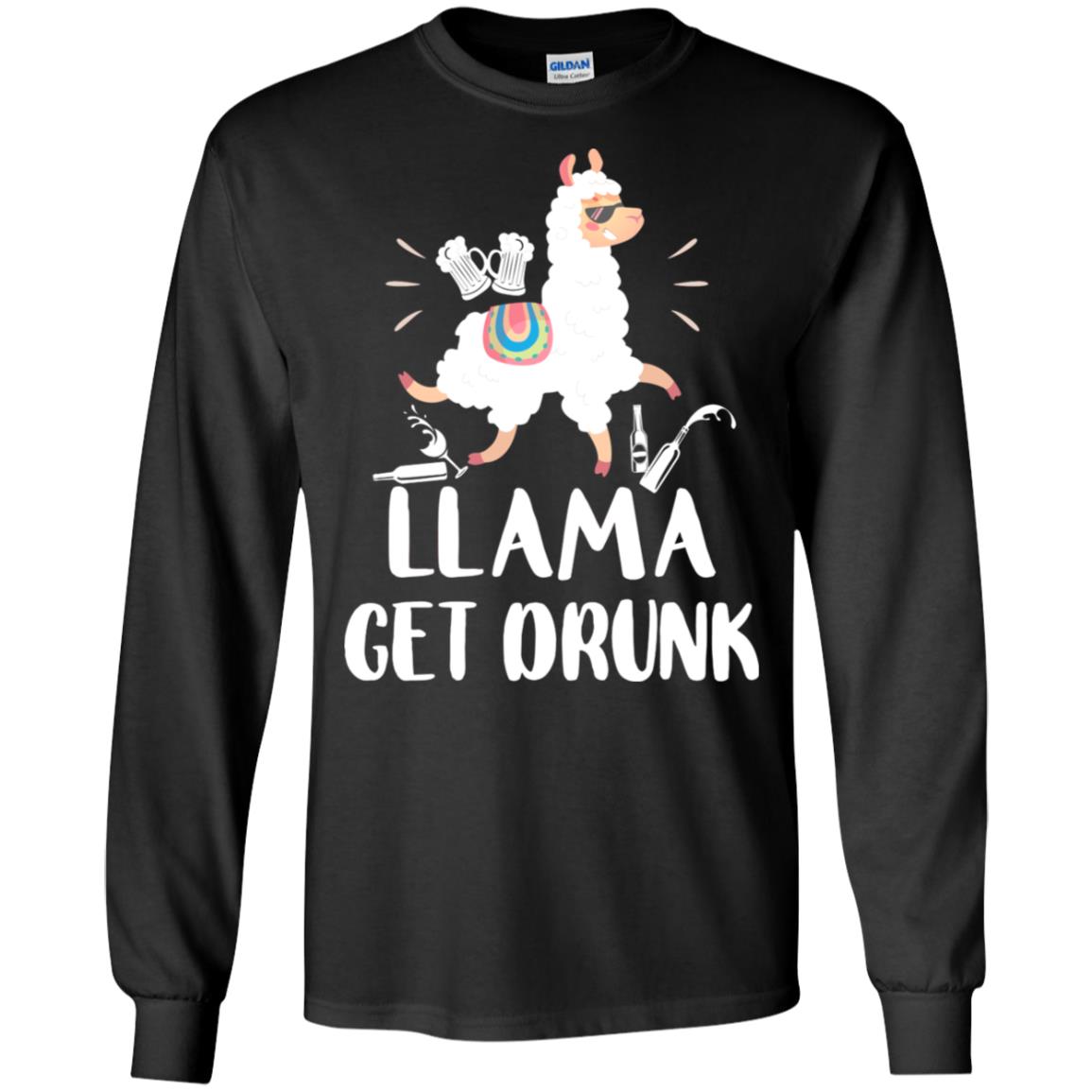 Funny Llama Get Drunk Mom Mommy Drinking Party T-Shirt & Tank Top | Teecentury.com