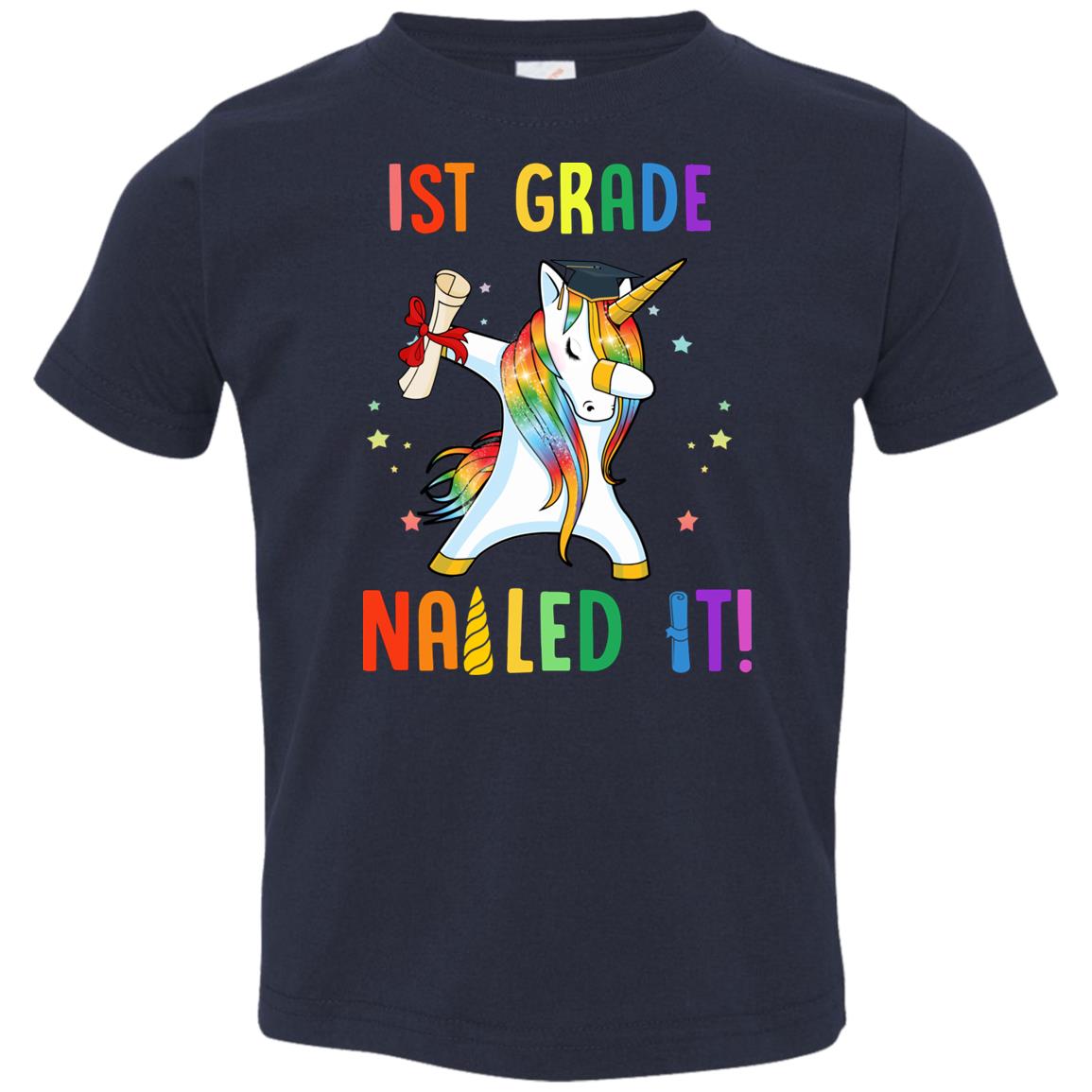 Dabbing 1st Grade Unicorn Nailed It Graduation Class Of 2022 Youth Youth Shirt | Teecentury.com