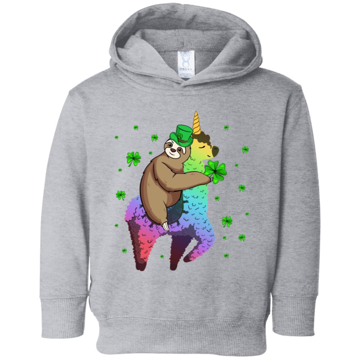 Leprechaun Sloth Riding Llama Unicorn St Patricks Day Youth Youth Shirt | Teecentury.com