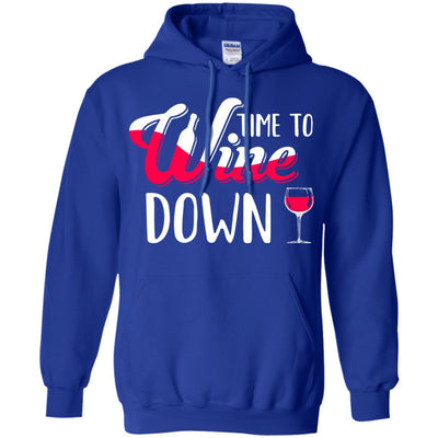 Time To Wine Down Funny Drinking Wine T-Shirt & Tank Top | Teecentury.com