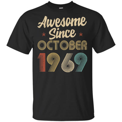 Awesome Since October 1969 Vintage 53th Birthday Gifts T-Shirt & Hoodie | Teecentury.com