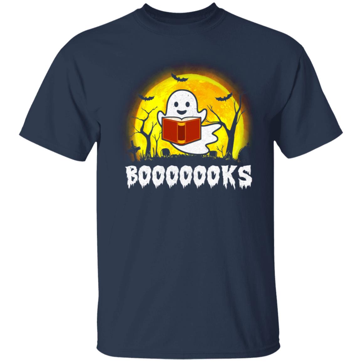 Funny Ghost Booooooks Read Books Boo Halloween Gift T-Shirt & Hoodie | Teecentury.com
