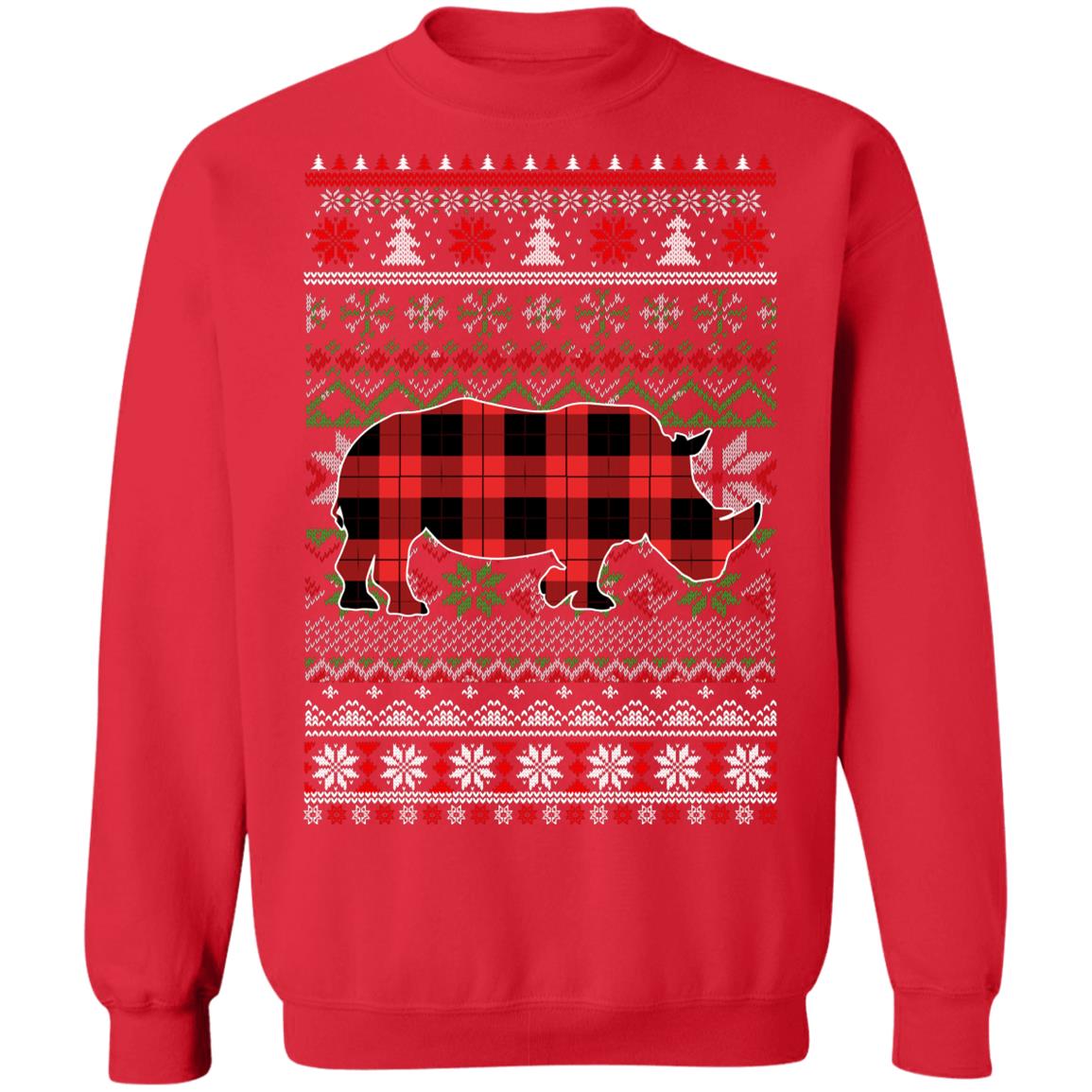 Plaid ugly hotsell christmas sweater