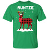 Auntie Deer Red Plaid Christmas Family Matching Pajamas T-Shirt & Sweatshirt | Teecentury.com