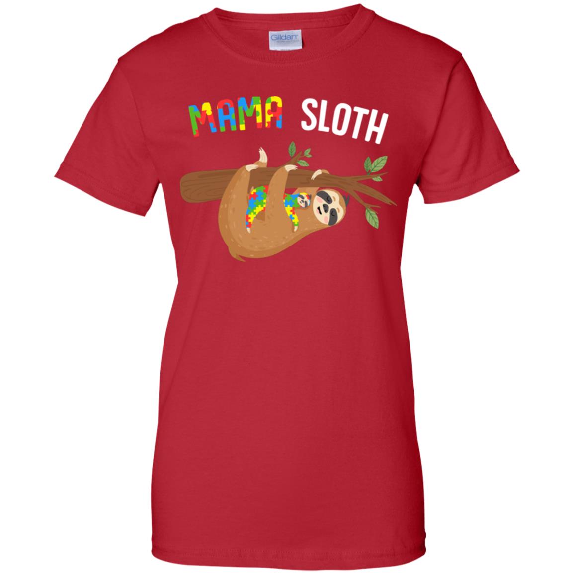 Mama Sloth Autism Awareness Mom Gift T-Shirt & Hoodie | Teecentury.com