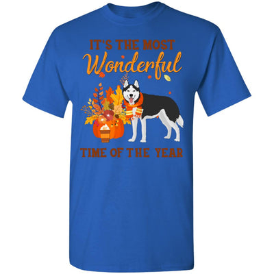 Siberian Husky Autumn It's The Most Wonderful Time Of The Year T-Shirt & Hoodie | Teecentury.com