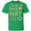 Legend Since May 2010 Vintage 12th Birthday Gifts Youth Youth Shirt | Teecentury.com