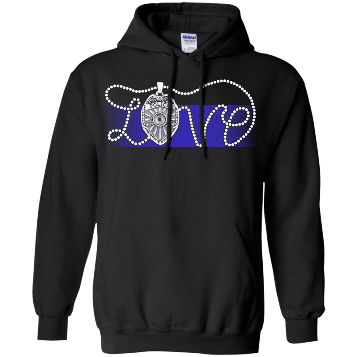 Love Thin Blue Line T-Shirt & Hoodie | Teecentury.com