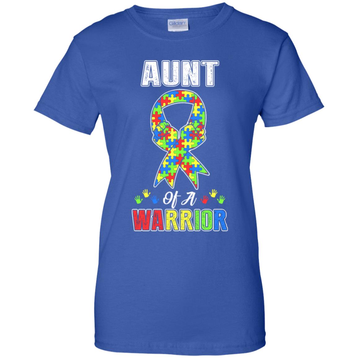 Aunt Of A Warrior Support Autism Awareness Gift T-Shirt & Hoodie | Teecentury.com