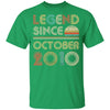 Legend Since October 2010 Vintage 12th Birthday Gifts Youth Youth Shirt | Teecentury.com