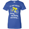 It's Just Keep Going And Going Bicycle Pi Day Gift T-Shirt & Hoodie | Teecentury.com