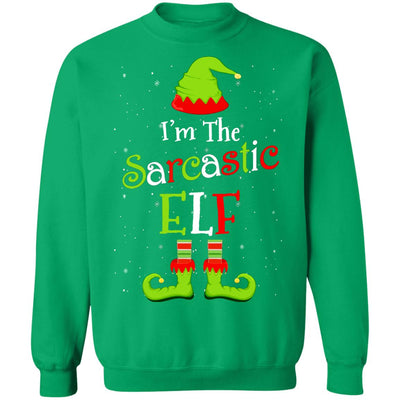 I'm The Sarcastic Elf Family Matching Funny Christmas Group Gift T-Shirt & Sweatshirt | Teecentury.com