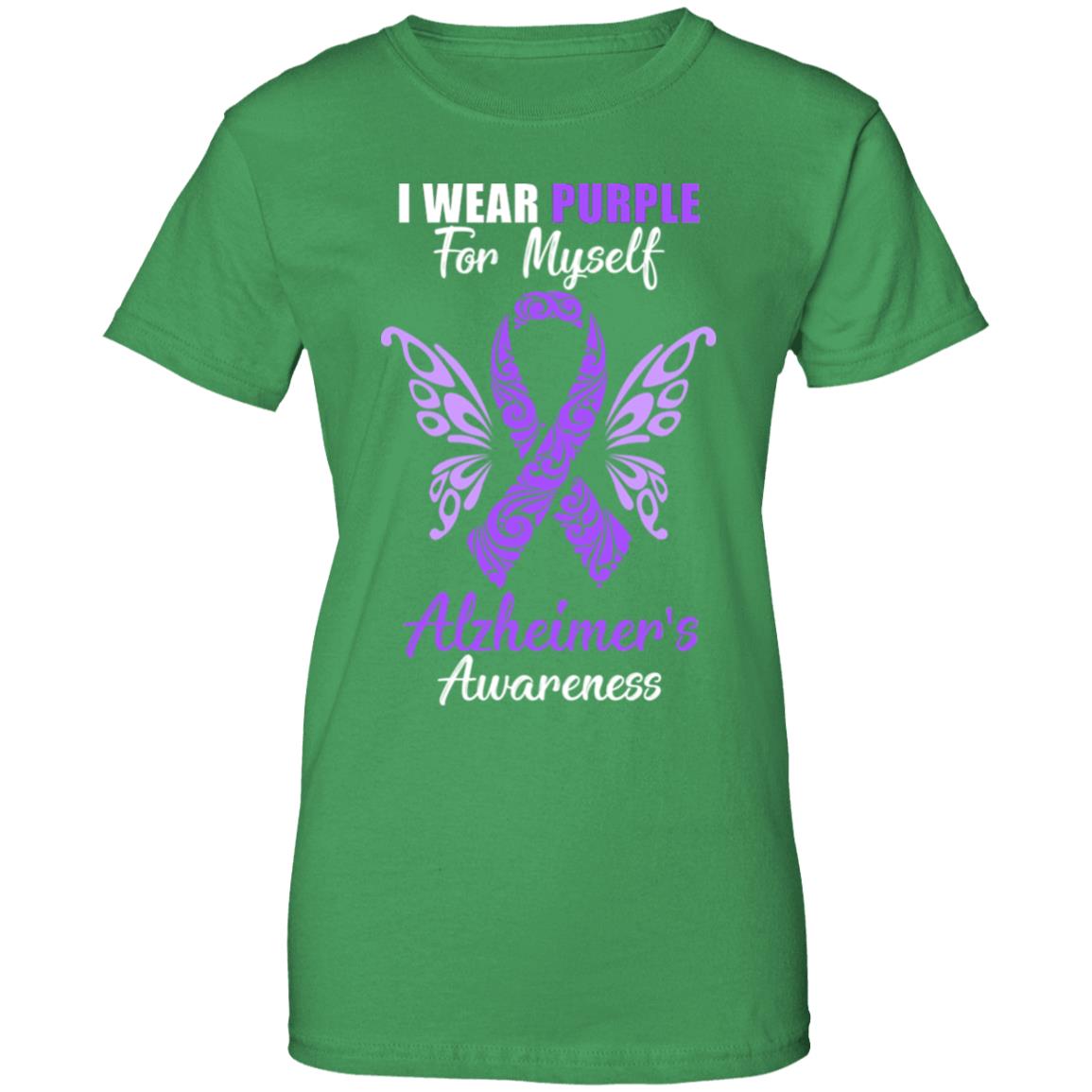 I Wear Purple For Myself Alzheimer's Awareness Gift T-Shirt & Hoodie | Teecentury.com