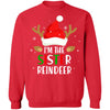 I'm The Sister Reindeer Matching Family Christmas T-Shirt & Sweatshirt | Teecentury.com