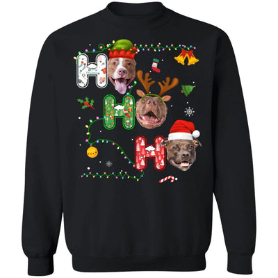 Christmas Ho Ho Ho Pit Bull Lover Funny Xmas Gift T-Shirt & Sweatshirt | Teecentury.com