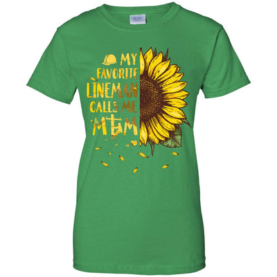 Sunflower My Favorite Lineman Calls Me Mom Mothers Day Gift T-Shirt & Hoodie | Teecentury.com