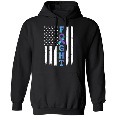 Suicide Prevention Awareness American Flag Distressed T-Shirt & Hoodie | Teecentury.com