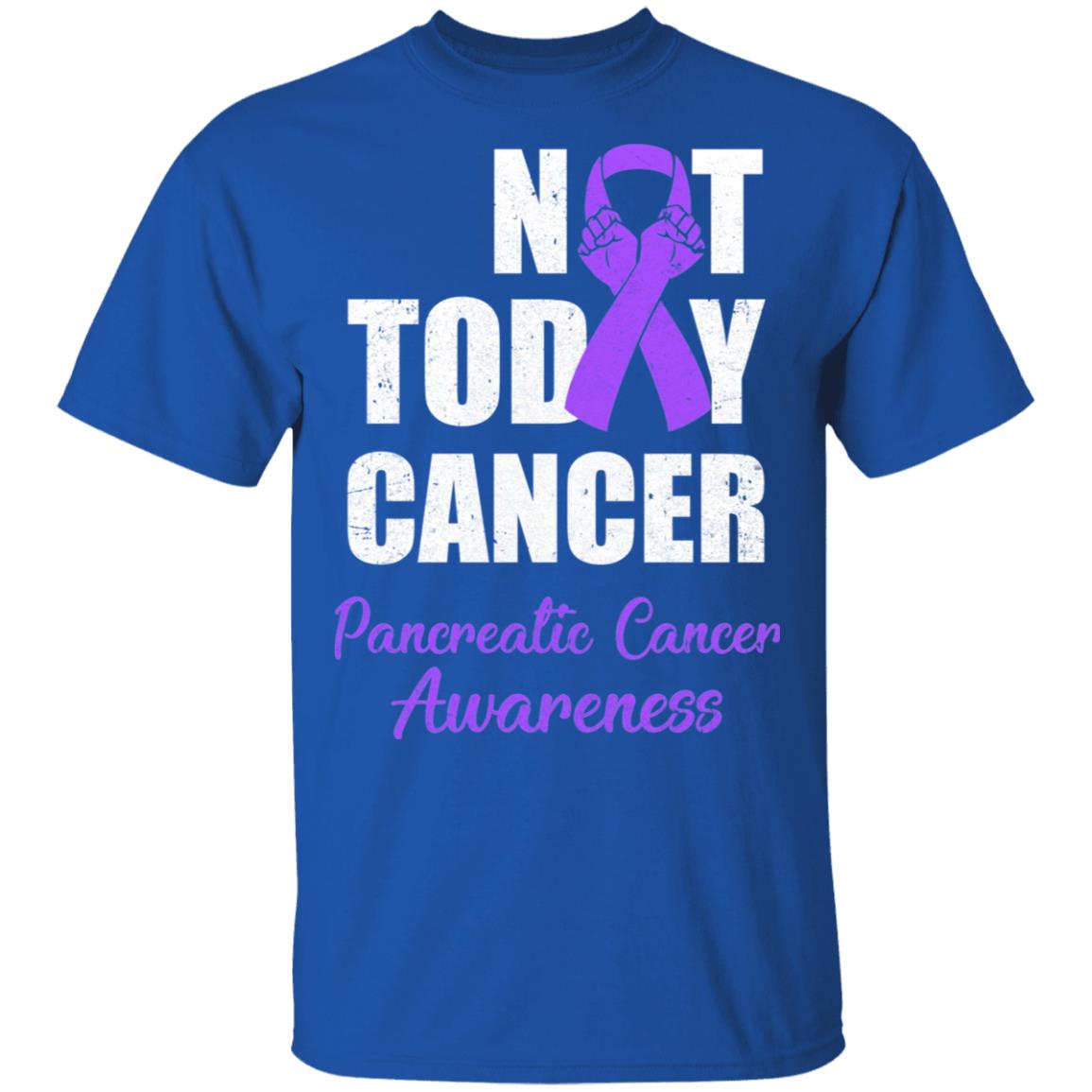 Support Pancreatic Cancer Awareness Purple Ribbon Not Today T-Shirt & Hoodie | Teecentury.com