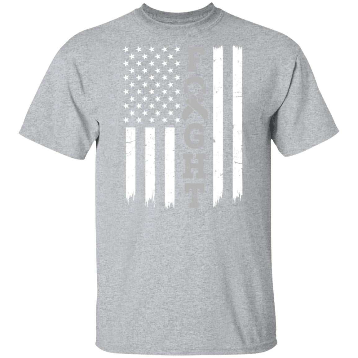 Parkinson's Disease Brain Cancer Awareness American Flag T-Shirt & Hoodie | Teecentury.com