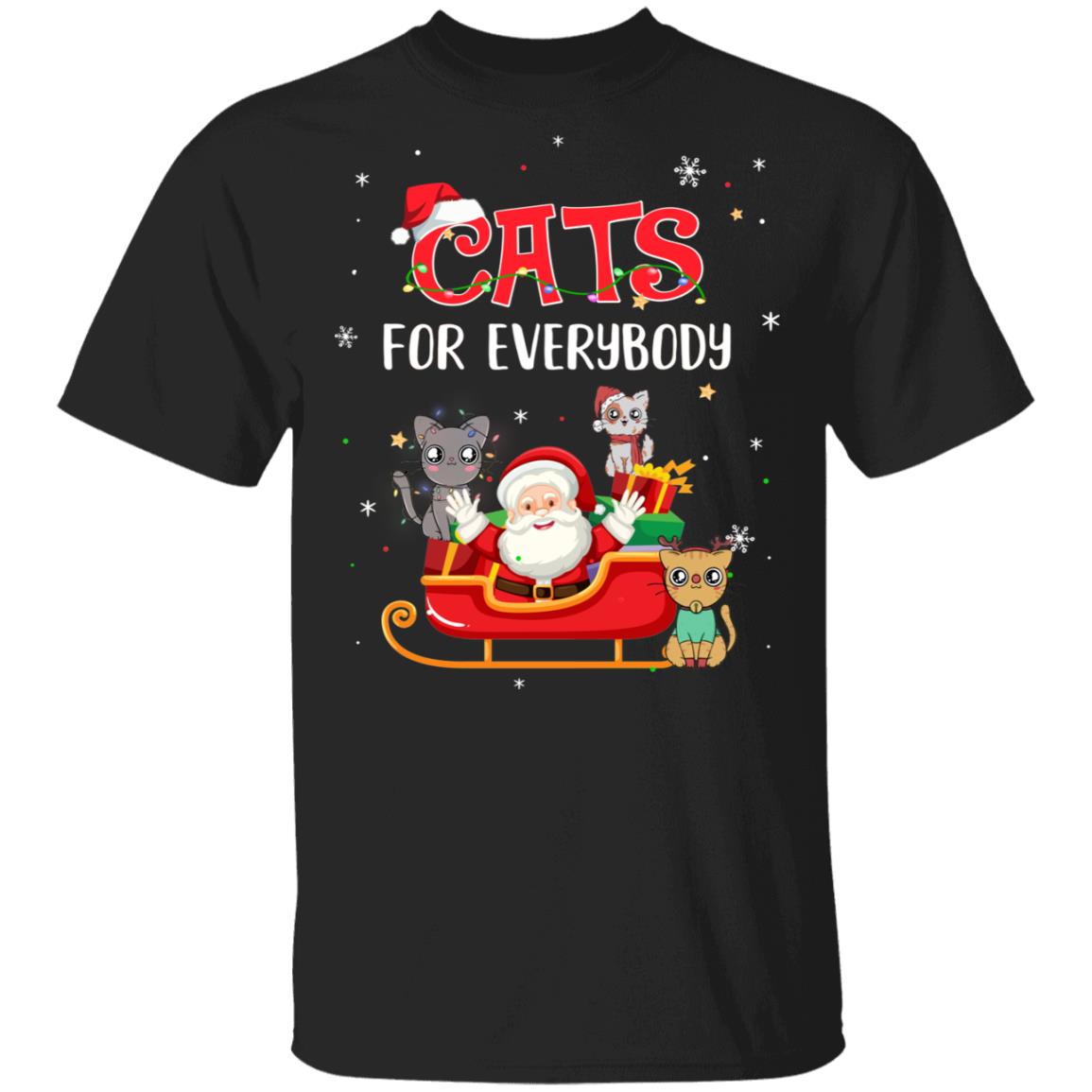 Cats For Everybody Christmas Cute Cat Lover T-Shirt & Hoodie | Teecentury.com