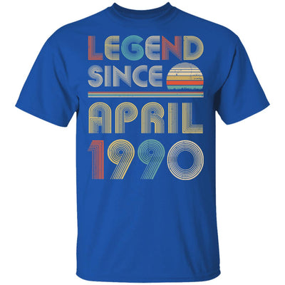 Legend Since April 1990 Vintage 32th Birthday Gifts T-Shirt & Hoodie | Teecentury.com
