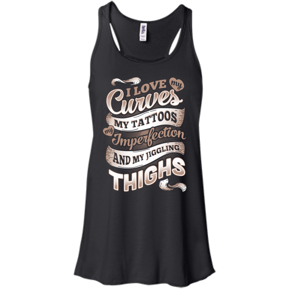 I Love My Curves My Tattoos My Imperfections T-Shirt & Hoodie | Teecentury.com