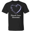 Butterfly Believe Stomach Cancer Awareness Ribbon Gifts T-Shirt & Hoodie | Teecentury.com