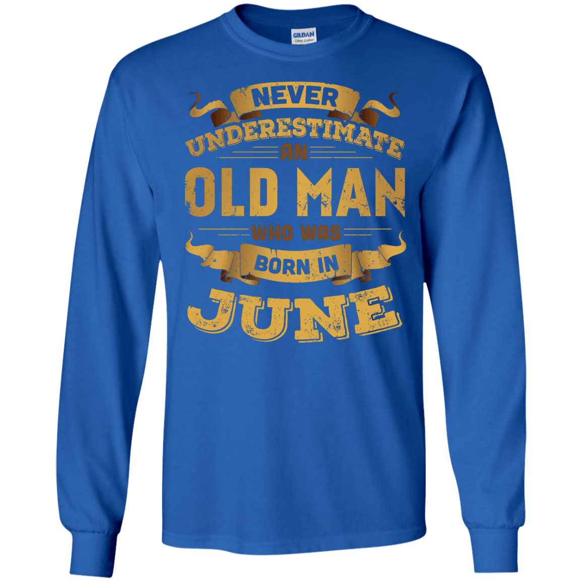 Never Underestimate An Old Man Who Was Born In June T-Shirt & Hoodie | Teecentury.com