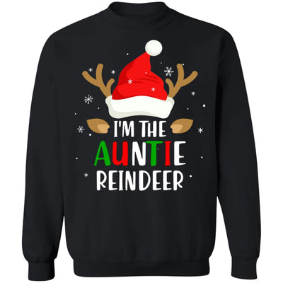 I'm The Auntie Reindeer Matching Family Christmas T-Shirt & Sweatshirt | Teecentury.com