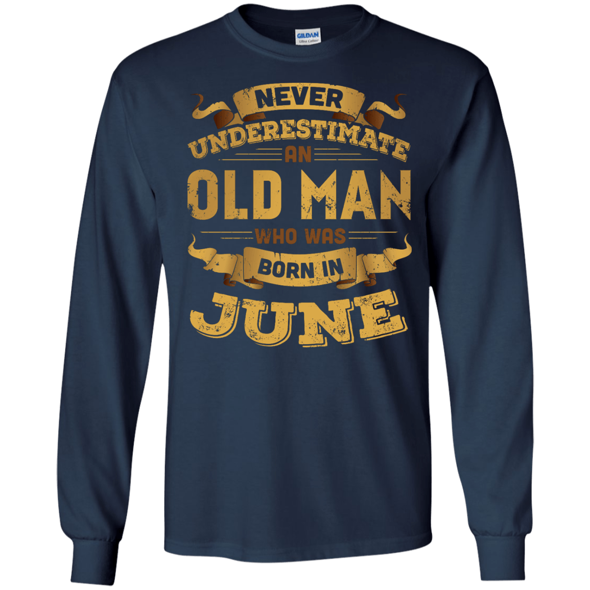 Never Underestimate An Old Man Who Was Born In June T-Shirt & Hoodie | Teecentury.com