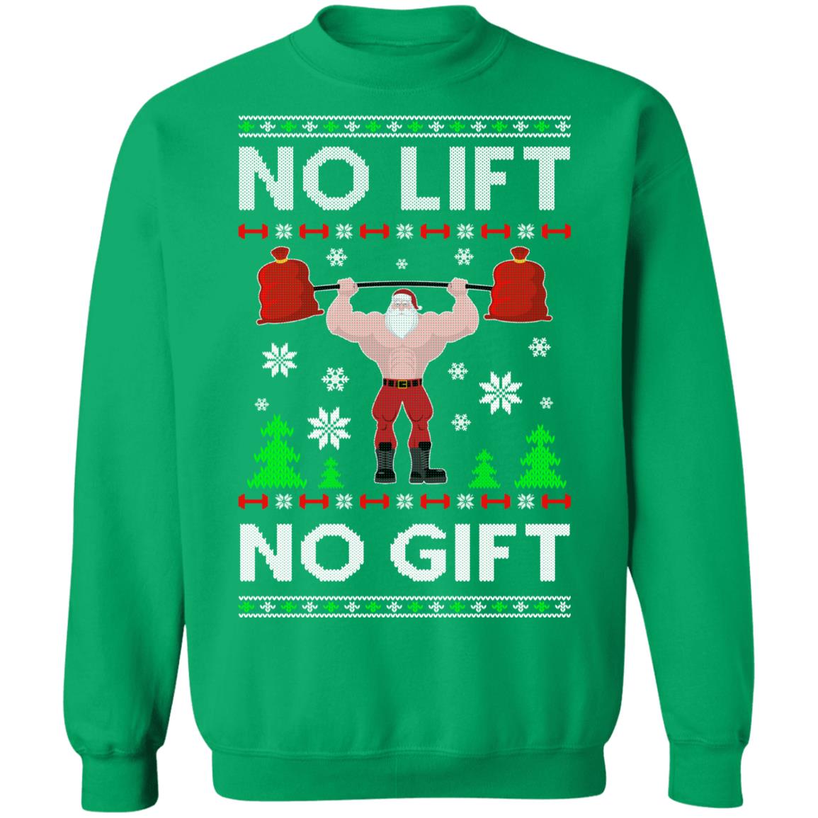 No Lifts No Gifts Elf Ugly Christmas Workout' Men's Tall T-Shirt