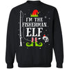 I'm The Fisherman Elf Matching Funny Fishing Christmas Xmas T-Shirt & Sweatshirt | Teecentury.com