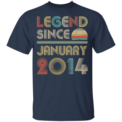 Legend Since January 2014 Vintage 8th Birthday Gifts Youth Youth Shirt | Teecentury.com
