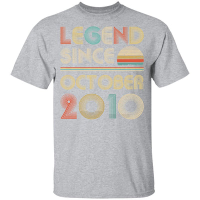 Legend Since October 2010 Vintage 12th Birthday Gifts Youth Youth Shirt | Teecentury.com