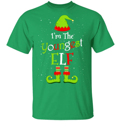 I'm The Youngest Elf Family Matching Funny Christmas Group Gift T-Shirt & Sweatshirt | Teecentury.com