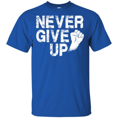 Never Give Up Motivational Soccer Football T-Shirt & Hoodie | Teecentury.com