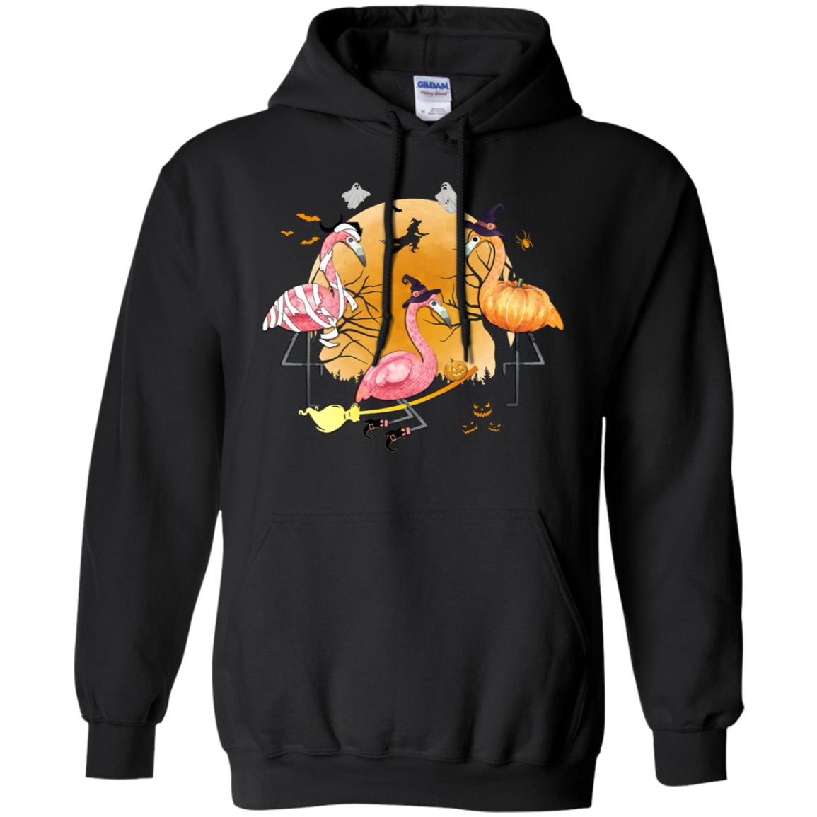 Flamingo Lover Funny Pumpkin Halloween Party T-Shirt & Hoodie | Teecentury.com