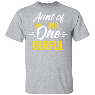 Aunt Of Mr Onederful 1st Birthday Party Costumes Gifts T-Shirt & Hoodie | Teecentury.com