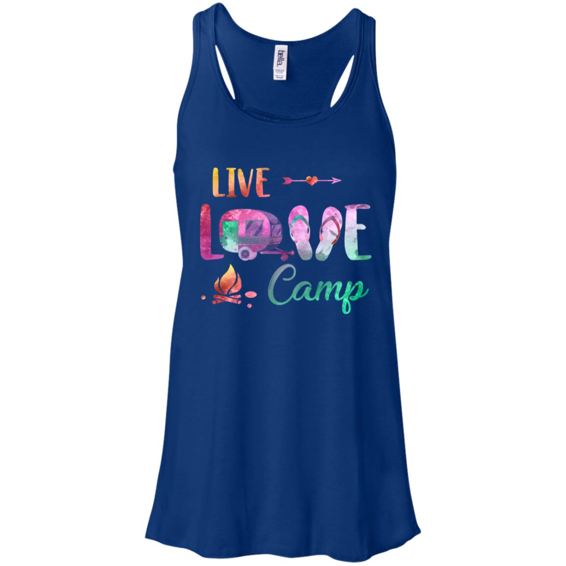 Live Love Camp Car Flip Flops Camping Gifts T-Shirt & Tank Top | Teecentury.com