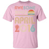 Awesome Since April 2016 Vintage 6th Birthday Gifts Youth Youth Shirt | Teecentury.com