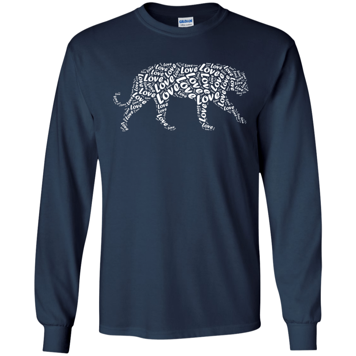 I Love Tiger T-Shirt Word Graphic Tee T-Shirt & Hoodie | Teecentury.com