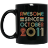 Awesome Since October 2011 Vintage 11th Birthday Gifts Mug Coffee Mug | Teecentury.com