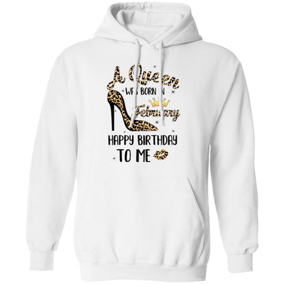 Born In February Girl Leopard High Heels Birthday Women Gift T-Shirt & Tank Top | Teecentury.com