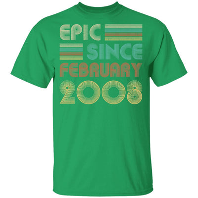 Epic Since February 2008 Vintage 14th Birthday Gifts Youth Youth Shirt | Teecentury.com
