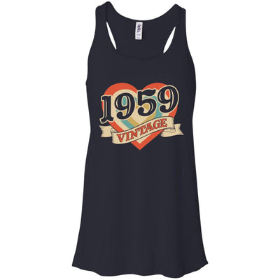 Vintage Retro Classic Heart Made In 1959 63th Birthday T-Shirt & Tank Top | Teecentury.com