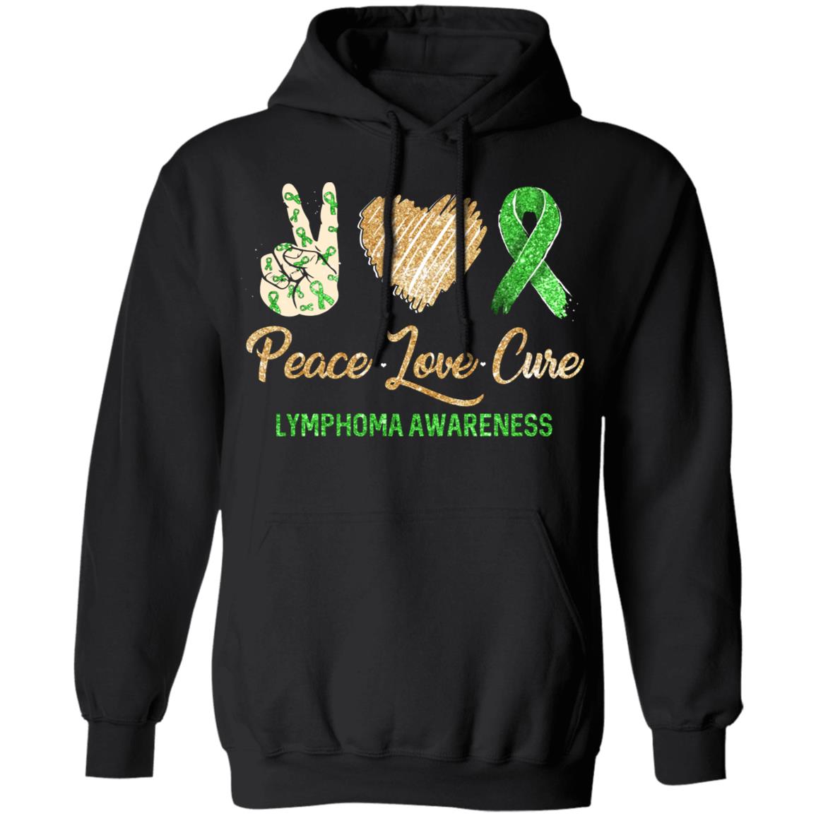 Peace Love Cure Lymphoma Awareness T-Shirt & Hoodie | Teecentury.com