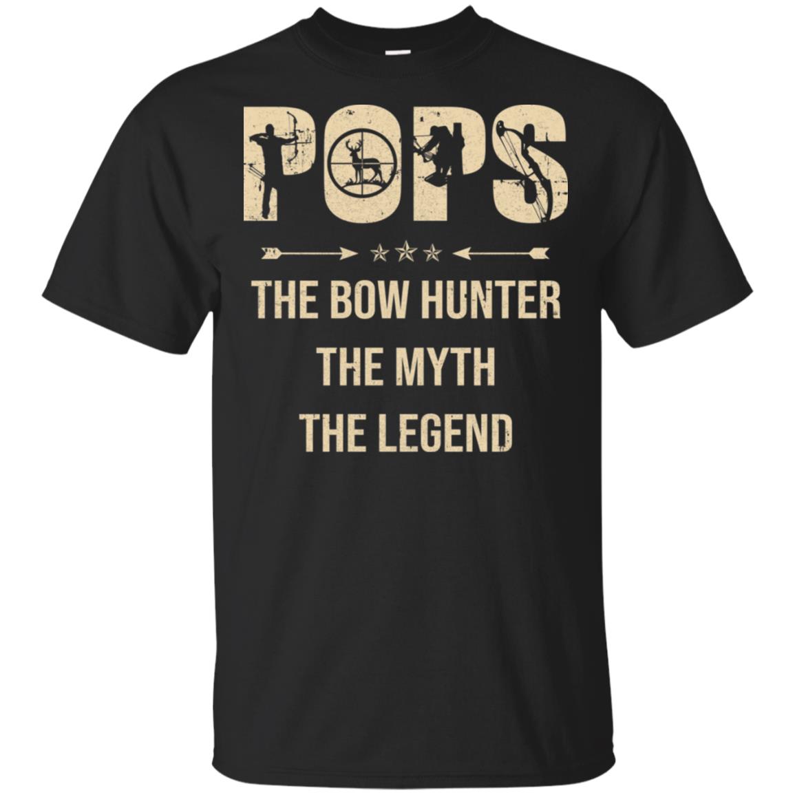Pops The Bow Hunter The Myth The Legend Funny Hunting T-Shirt & Hoodie | Teecentury.com