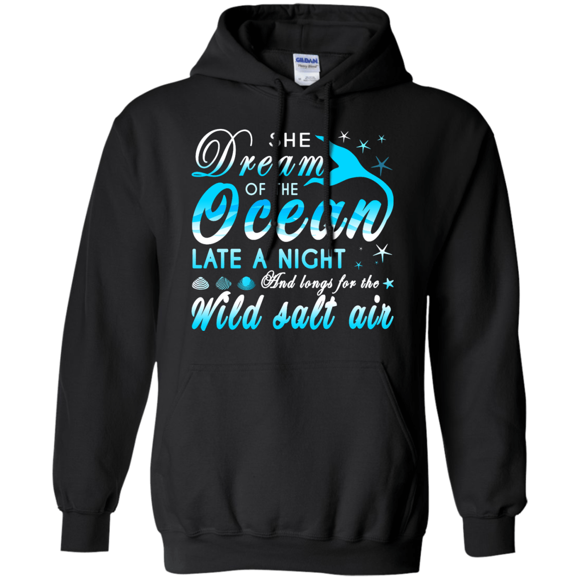 She Dream Of The Ocean Late Night And Longs For The Wild Salt Air T-Shirt & Hoodie | Teecentury.com
